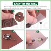 Keadic D Rings Rivets Assortment Set with Installation Tools, 5 assorted colours
