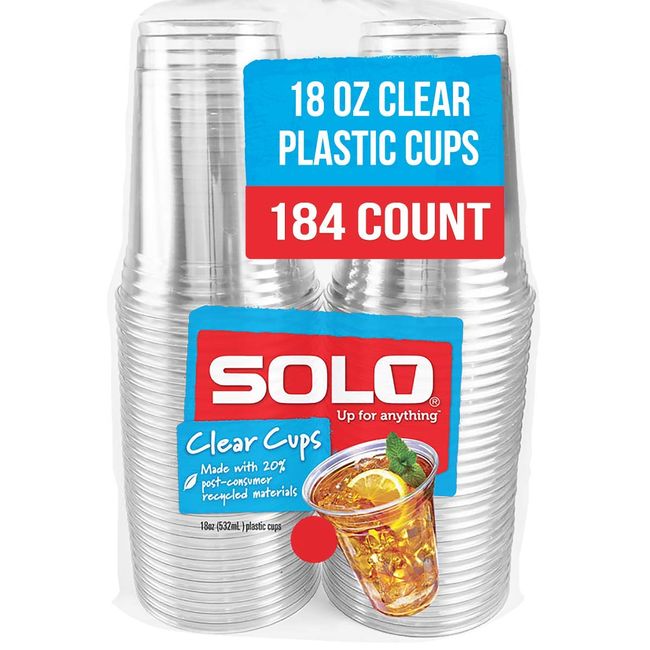 SOLO 1000-Count 10-oz Clear Plastic Disposable Cups in the