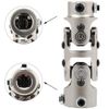 ECCPP Chrome Double Steering Joints 1" DD - 3/4" DD Round Universal U-Joint Shaft 127mm