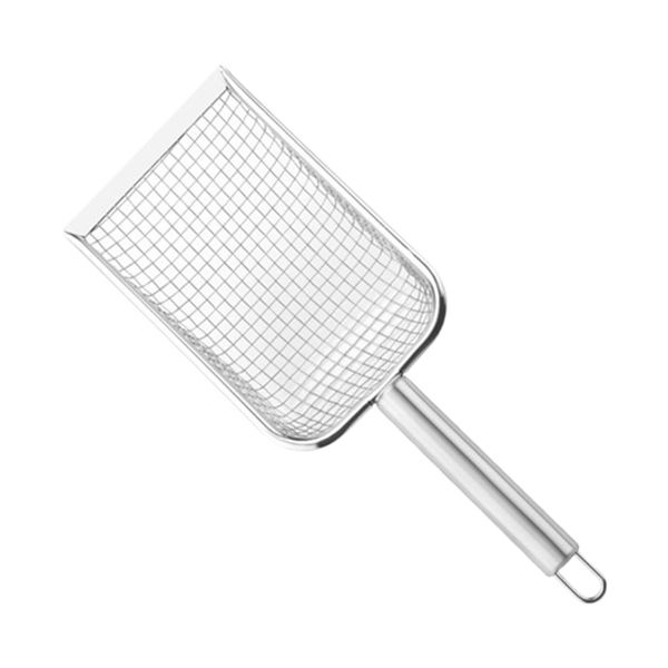 1pc Stainless Steel Cat Litter Shovel with Handle Portable for Pets