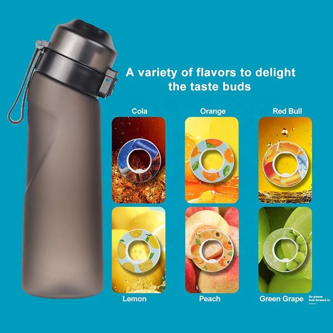 Air Water Bottle Taste pod - 650ml Flavored Water Bottle - Grape flavor 