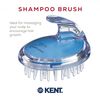 Kent SH1 BLUE Scalp Scrubber Hair Brush and Exfoliator for Distributing Shampoo and Conditioner, Shower Scalp Massage Tool and Hair Growth Brush Shower with 42 Soft Rubber Bristles