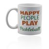 Pickleball gifts 11 oz. white ceramic cup. Pickleball mug.