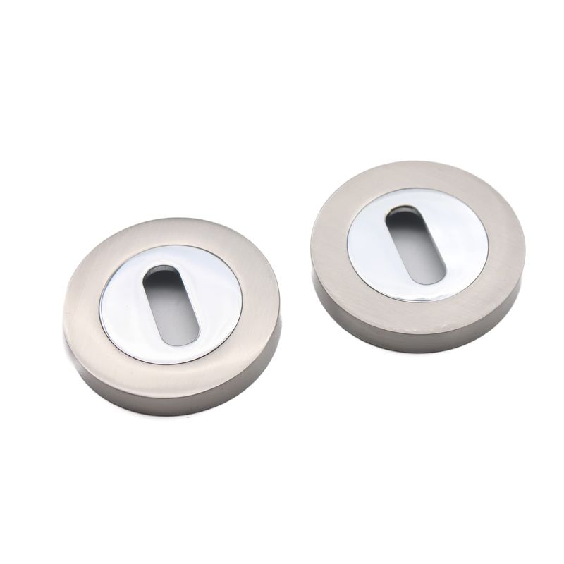 Oval Profile Round Concealed Lock Key Hole Escutcheon Lock Cover for ...