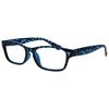UV Reader Blue Tortoiseshell Reading Glasses Mens Womens Spring Hinges UVR010BL +3.50