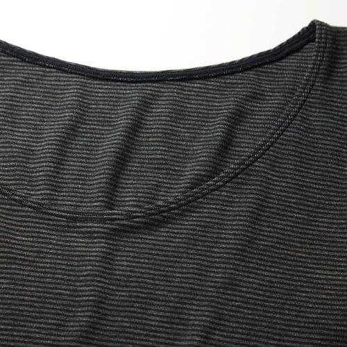 Gunze MH9446P Women's Inner Shirt, Hot Magic, Concentrated Thermal Insulation, Seamless 3/4 Sleeves, New Black