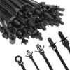 110X Automotive Push Mount Cable Zip Ties Assorted Sizes Self-Locking Wire Cable