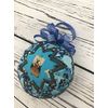 Yorkie Dog fabric quilted ornament