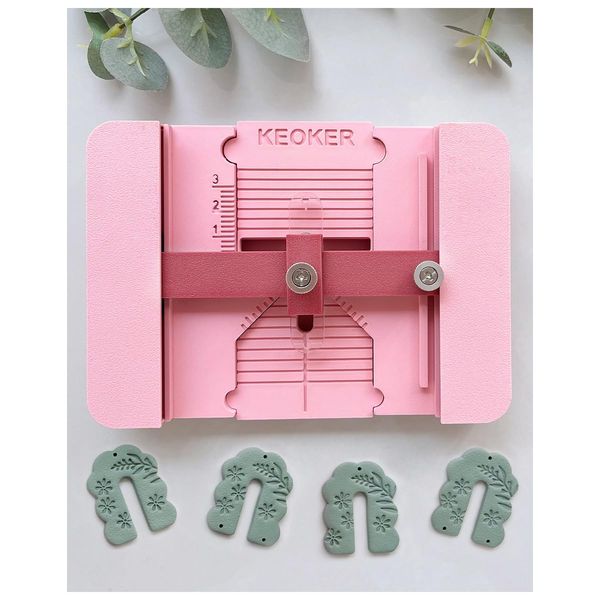 Keoker Polymer Clay Earring Hole Drill Guide, Earring Drill Guide, Polymer Clay Tools