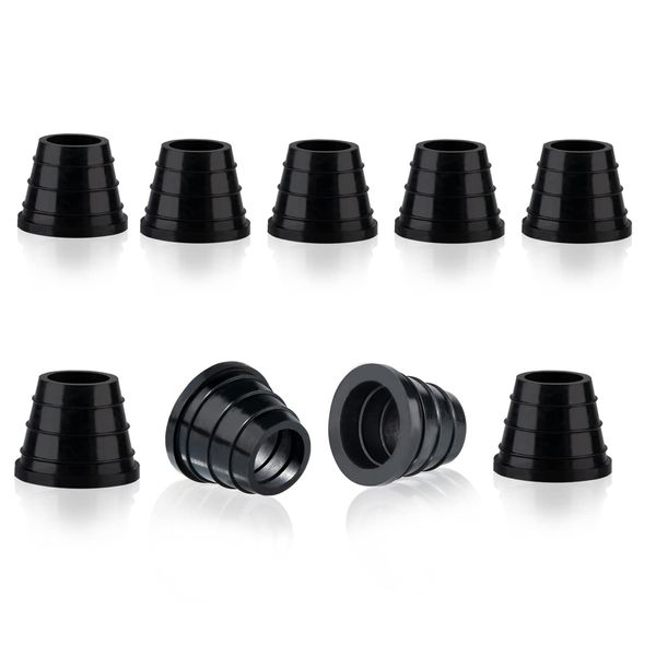 10 Pcs Hookah Grommet Thick Silicone Rubber Grommet for Ceramic, Clay Bowls Thick (Black)