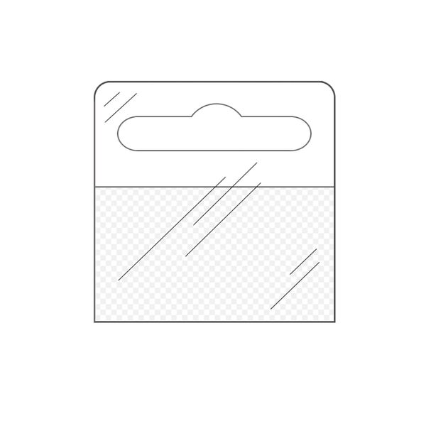 KLEBESHOP24 Eurolochaufhänger 50 mm x 50 mm | Transparent, Flexibel, Abgerundete Ecken | Menge wählbar: 100, 500 oder 1000 Stück/VE