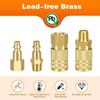 14 Pcs Air Compressor Fittings Set 1/4" NPT Quick Connect Air Coupler & Plug Kit