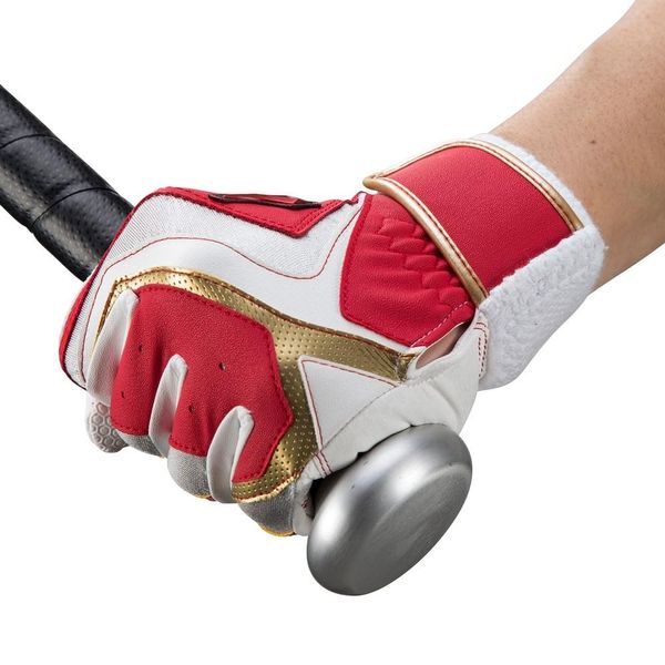 Mizuno Baseball Batting Gloves WILLDRIVE RED Junior (Kids/Kids) Ambidextrous JM Red x White