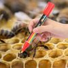 01 02 015 Durable Queen Bee Marking Pen Set, Beekeeper, Erasable Quick-Drying for Beekeeping Marking The Queen Bee(red)