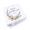 Beautiful Wedding Day Personalised Keepsake Memory Box With Wildflowers Gift (Large)