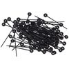Efalock Professional Delrin Needles, Black, Pack of 2 (2 x 100 Pieces)