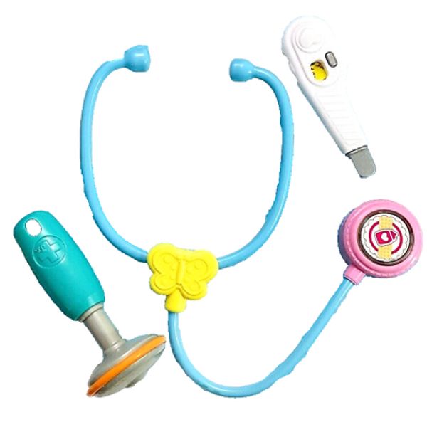 Jr. Doctor Toys Tools Play Nurse Stethoscope Thermometer Knee Hammer Healing z