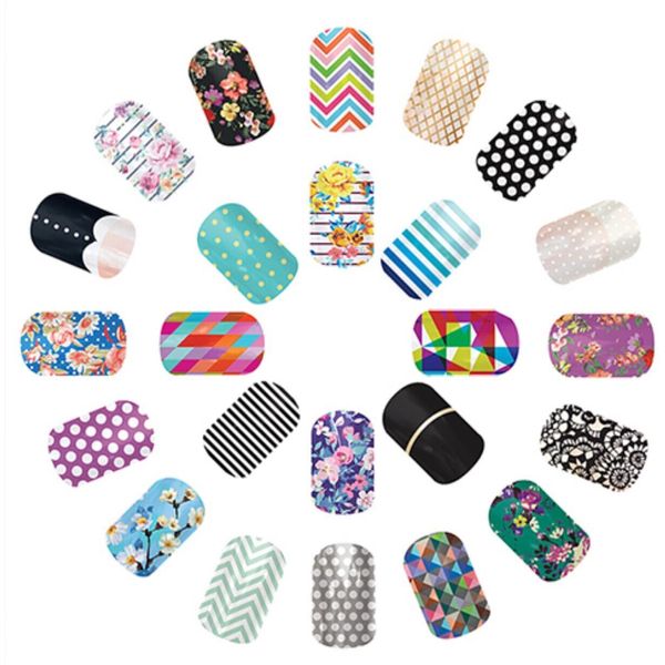 Jamberry Nail Wraps Lot 35 Samples 70-140 Accent Nails New Set