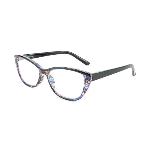 FEISEDY Progressive Multifocus Blue Light Blocking Reading Glasses Multifocal Readers with Spring Hinge B2675 (2.5, Blue)