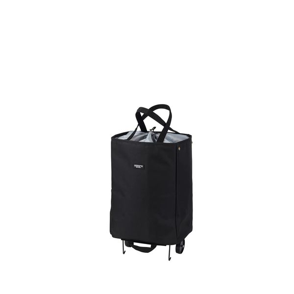 Lep 507834 Cocoro Shopping Cart, Avery Handy Tote Cart, Black, 1.8 gal (30 L), Includes Luggage Hook, Foldable, Plastic Bottle Storage, Insulated, Thermal Insulation, Eco Bag, Shopping, Stylish, Cute,