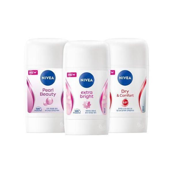 Nivea Deodorant Stick 50ml Dry/Bright/Pearl &amp; Beauty 3 types to choose from 203859