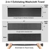 Yiclick 2 Pack Exfoliating Washcloth Towel - Exfoliating Body Scrubber Exfoliator, Loofah Sponge Wash Cloth, Korean & Japanse & African Net Sponge Rag - Back Scrubber Washer for Use in Shower Bath