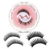 Reusable self-adhesive eyelashes in 2 natural long styles, Includes 4 pcs