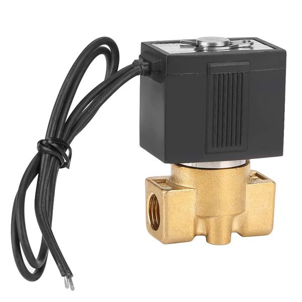 AC 110V G1/4 Inch Electromagnetic Valve, Solenoid Regulator, Universal, Small, Compatible with Water, Compressed Air, Petroleum and Gas, Compatible with Electrical Equipment, Solar Water Heater, Garden Sprinkler, Infrared Sensor Cleaning Device