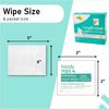 Handynaps Alcohol-Free Hand Wipes With Fresh Lemon Scent, Gentle On The Skin - Box of 100 Individually Wrapped Wipes For Adults and Kids, Travel Essentials