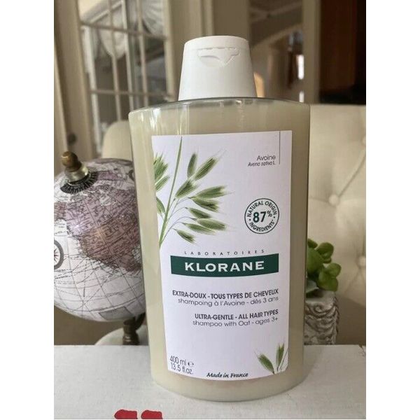 Klorane Shampoo With Oat Milk For All Hair Type 400ml 13.5 Oz Ultra Gentle NWOB