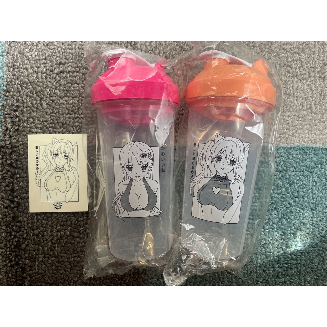 Lot of 2 GamerSupps GG Waifu Cup Shaker VIII Sad Neko & IX Mischievous $40  OBO for Sale in Lincoln Acres, CA - OfferUp