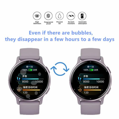 MIHENCE Screen Protector Compatible with Garmin Vivoactive 5 Smartwatch Film, TPU HD Screen Protector Compatible with Vivoactive 5 Smartwatch [Pack of 6]