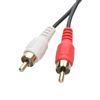 kenable Right Angle 3.5mm Stereo Jack to 2 RCA Phono Plugs Cable Gold 0.5m