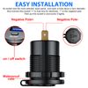 12V-24V Dual USB Car Fast Charger Cigarette Lighter Socket Adapter LED Voltmeter
