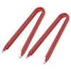 sourcing map IC Puller Chip Extractor Stainless Steel with Insulated Vinyl Grip Red 2 Pack