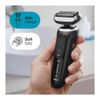 Braun Electric Razor for Men, Waterproof Foil Shaver, Series 7 7075cc, Wet & Dry Shave, With Beard Trimmer, Rechargeable, Clean & Charge SmartCare Center and Leather Travel Case Included, Black