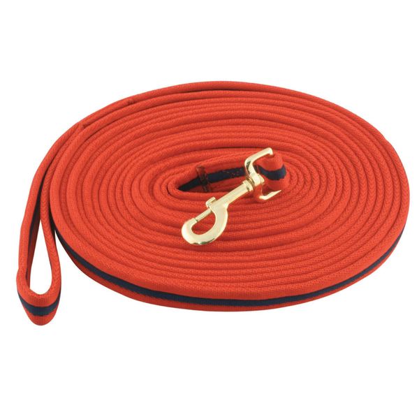 Kincade Two Tone Padded Lunging Rein, Navy/Red, 8m
