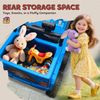 12V Kids Electric Car w/ 2WD/4WD Switchable, Remote Control Light Blue