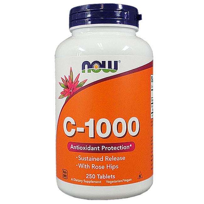 C-1000 Vitamin C 1,000mg with rose hips/250 tablets<br><br> [Now/Now Foods/Supplements/America Supplements/Supmart/SupmartUSA/7363]