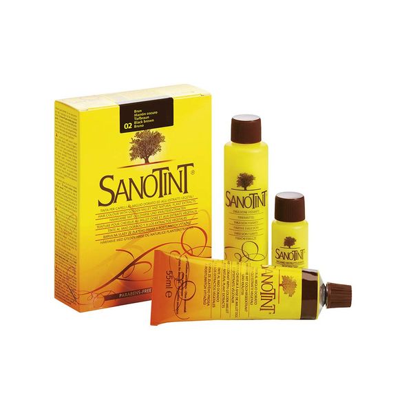02 - Sanotint Classic Black Brown Hair dye