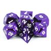 Paladin Roleplaying Purple Metal Dice - Full Polyhedral Set - in Presentation Case