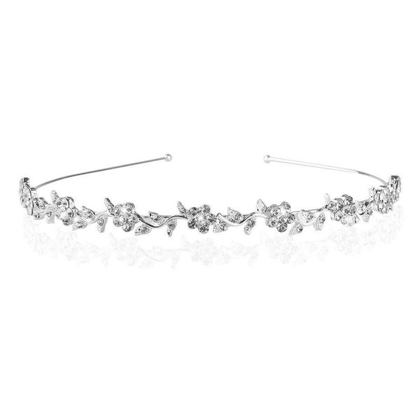 Bridal Headband Bridal Headpieces for Wedding Crystal Headband Stylish Rhinestones Princess Crown Flower Leaf Tiara Headband Wedding Tiaras for Bride Prom Headband for Women Girl Adult Kids