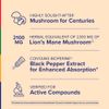 Stop Aging Now - Lions Mane Supplement - 30 Vegetable Capsules - Plus BioPerine Black Pepper Extract