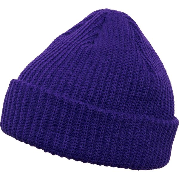 Flexfit Rib Beanie Strickmütze, Purple, One Size