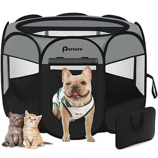 Large Dog Playpen, Portable Puppy Pet Travel Playpen for Large Dogs Animals, ...