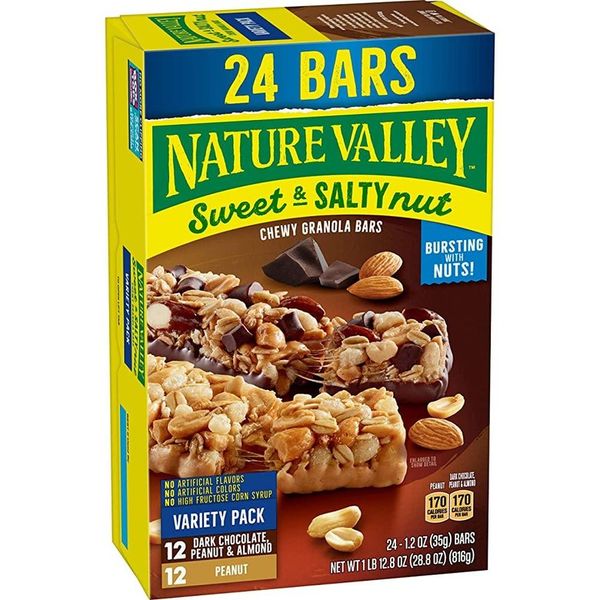 Nature Valley Granola Bars Sweet &amp; Salty Nut Variety Pack of 24