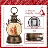 Snow Globe Lighted Christmas Decorations,Christmas Snow Globe Lantern with Mu...
