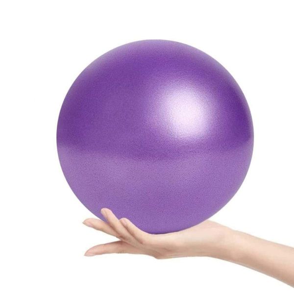 Balance Ball 25cm Pilates Ball for Yoga, Improve Balance, Core Training, Gymnik, Soft Ball Exercise Ball, Suitable for Men and Women Exercising at Home, Office, Gym Purple