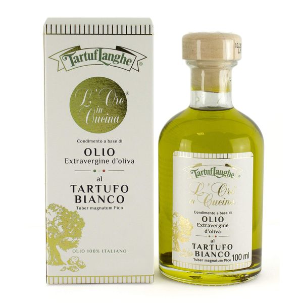 Tartu Frange White Truffle Oil 3.4 fl oz (100 ml) Truffle Oil, Unique Formulation, Natural Mellow Scent, Restaurant Use