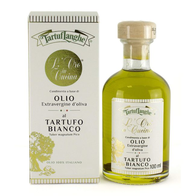 Tartu Frange White Truffle Oil 3.4 fl oz (100 ml) Truffle Oil, Unique Formulation, Natural Mellow Scent, Restaurant Use